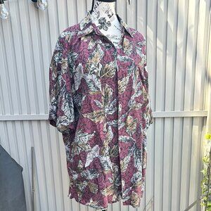Spirito Vintage Multicolor 100% Silk Shirt Blouse M
